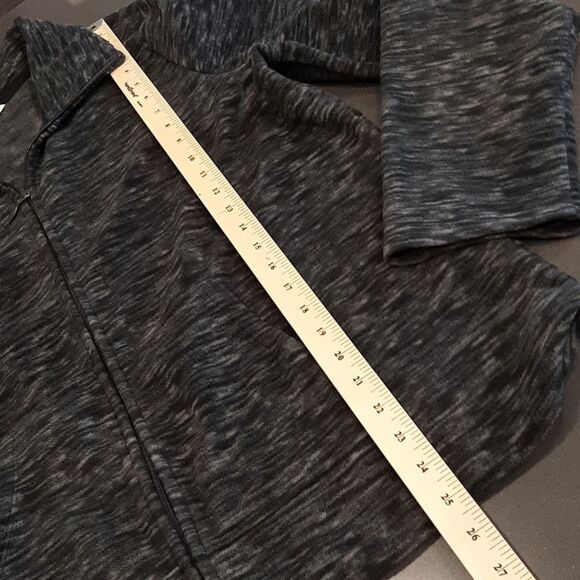 Sonoma Black and Gray Fleece Jacket - Picture 5 of 6